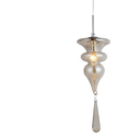 Ver imagem 2 de Pendente Organika Cromado e Transparente (d)15.5cm (a)42cm 1xe14 40w - Kb002c