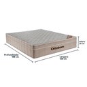 Ver imagem 3 de Cama Box Baú Marrom e Colchão Airtech Springpocket Molas Ensacadas Casal Ortobom