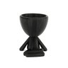 Kit Com 3 Vasos Decorativos Bonequinho Plant - PLA eco-friendly Cor Preto - 2