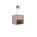 Ver imagem 5 de Mesa de Cabeceira Suspensa com 1 Gaveta e 1 Nicho 100% Mdf Plancasa:sal Rosa