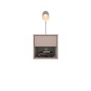 Ver imagem 1 de Mesa de Cabeceira Suspensa com 1 Gaveta e 1 Nicho 100% Mdf Plancasa:sal Rosa