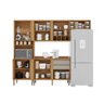 Cozinha Completa Pérola 01 5 Portas Salleto Cinamomo/off White - 2