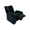 Poltrona Reclinável Onix 1 Lugar Veludo Preto Matrix - 4