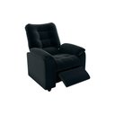 Ver imagem 3 de Poltrona Reclinável Onix 1 Lugar Veludo Preto Matrix