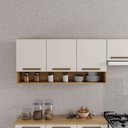 Ver imagem 2 de Armário Aéreo 3 Portas e Nicho Susp. Cozinha e Area Serviço