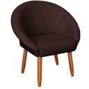 Ver imagem 1 de Poltrona Corino Ibiza para Recepção Sala de Espera Decorativa - Moblan Decor:marrom