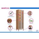 Ver imagem 6 de Cristaleira Brilhante LED Reflecta 6 Portas 5 Prateleiras MDF Cinza MGM