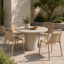 Ver imagem 1 de Banqueta para Jardim e Varanda com Assento Fixo Bege/Fendi