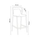 Ver imagem 3 de Banqueta para Jardim e Varanda com Assento Fixo Bege/Fendi