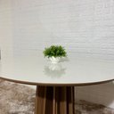 Ver imagem 4 de Mesa de Jantar Redonda 4 Lugares 105x105cm 100% Mdf Tm71 Dalla Costa