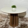 Mesa de Jantar Redonda 4 Lugares 105x105cm 100% Mdf Tm71 Dalla Costa - 2