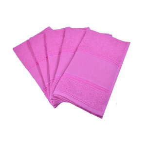 Kit 24 Toalha Lavabo Rekint Perfeito Estilo Pink