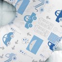 Ver imagem 4 de Almofada de Amamentação Travesseiro Carros Azul Menino - Am83