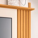 Ver imagem 6 de Painel Suspenso Pata Tv até 55 Polegadas Ripado Lots 2 Portas com Nicho Cinamomo/off White