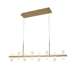 Pendente Bella Clair 112 X 20 X 17cm Led 64w Jj011