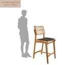Ver imagem 4 de Conjunto com 2 Banquetas em Madeira Eloa Premium Verde/Jade/Imbuia Marrom