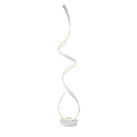 Abajur de Chão Coluna Bella Metal Zig LED Branco Quente