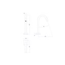 Ver imagem 2 de Torneira Deca de Mesa Touchless Bica Baixa para Lavatório Tube Black Noir 1785.bl.tub.no.sns