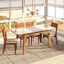 Ver imagem 3 de Mesa Retro 160 Cm - Off White/freijó