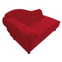 Ver imagem 5 de Divã Recamier Sofá Juliana 1,85M Lado Direito Suede Vermelho Psicologia Recepção Sala de Estar Capit