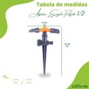 Ver imagem 2 de Irrigador Aspersor Giratório para Jardim Engate Rápido Japi