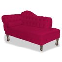 Ver imagem 3 de Namoradeira Recamier Sofá Divã Juliana 1,85M 2 Lugares Lado Esquerdo Suede Pink Quarto Sala de Estar
