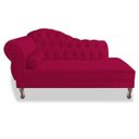Ver imagem 1 de Namoradeira Recamier Sofá Divã Juliana 1,85M 2 Lugares Lado Esquerdo Suede Pink Quarto Sala de Estar