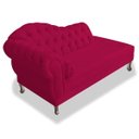 Ver imagem 4 de Namoradeira Recamier Sofá Divã Juliana 1,85M 2 Lugares Lado Esquerdo Suede Pink Quarto Sala de Estar