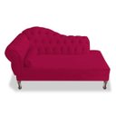 Ver imagem 2 de Namoradeira Recamier Sofá Divã Juliana 1,85M 2 Lugares Lado Esquerdo Suede Pink Quarto Sala de Estar