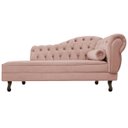 Ver imagem 2 de Divã Recamier Sofá Juliana 1,85M Lado Esquerdo Suede Rosê Consultório Psicologia Escritório Recepção