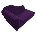 Ver imagem 5 de Divã Recamier Sofá Juliana 1,85M Lado Direito Suede Roxo Luis XV Capitonê Recepção Sala de Estar