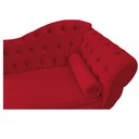 Ver imagem 4 de Divã Recamier Sofá Juliana 1,60M Lado Esquerdo Suede Vermelho p/ Recepção Sala de Estar Consultório