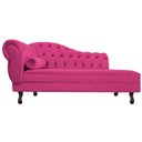 Ver imagem 2 de Divã Recamier Sofá Juliana 1,60M Lado Direito Suede Pink para Recepção Sala de Estar Consultório Esc