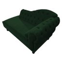 Ver imagem 6 de Divã Recamier Sofá Juliana 1,60M Lado Esquerdo Suede Verde para Recepção Escritório Luis XV Sala