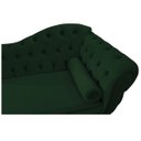 Ver imagem 5 de Divã Recamier Sofá Juliana 1,60M Lado Esquerdo Suede Verde para Recepção Escritório Luis XV Sala