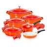 Jogo de Panelas Laranja Revestimento Cerâmico 6 Peças LE Cook - 1