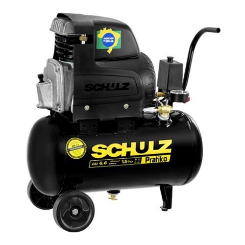 Compressor Pratiko Csi 20 Litros 1.5hp Monofásico Schulz-110v