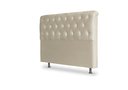 Ver imagem 1 de Cabeceira De Cama Box Emilia Queen 160cm X 118cm Suede Bege Mz Decor