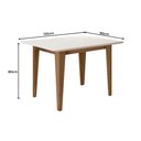 Ver mais imagens de Conjunto Sala de Jantar Retangular Mesa Kate 120cm e 04 Cadeiras Josi Poliman Móveis
