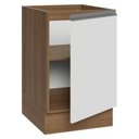 Ver imagem 6 de Balcão de Cozinha 50cm 1 Porta (sem Tampo) Rb Glamy Madesa Rustic/Branco