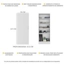 Ver imagem 2 de Sapateira 1 Porta Jade Branca