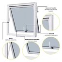 Ver imagem 4 de Vitrô Maxim Ar 60x60 Branco Linha 25 Premium Vidro Mini Boreal