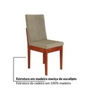 Ver imagem 7 de Conjunto Sala de Jantar Califórnia 6 Lugares Retangular Madeira Maciça Dakota Marrom/Caramelo/Castor/Off White