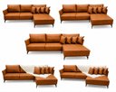 Ver imagem 2 de Sofá Ibiza Caramelo 2.20m Chaise Lado Direito ou Esquerdo – Design Moderno e Conforto Premium