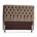 Ver imagem 1 de Cabeceira de Cama Box Queen 158 Cm Padua Casavezi Suede Veludo Marrom