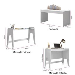 Mini Berço Multifuncional 5 em 1 Amore com Colchão - Branco - 6