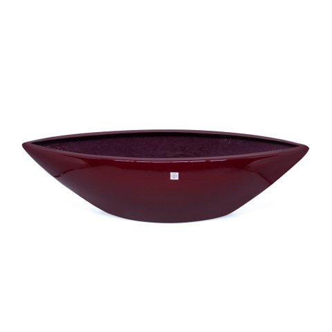 Vaso Decorativo Barca Vermelho Lira 17x63x17 cm - D’Rossi