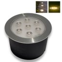 Ver imagem 1 de Balizador Spot de Chão Led 7w Ip67 Prateado Resistente Agua