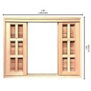 Ver imagem 5 de Janela de Madeira Veneziana de Correr Reto Padrão Cedro Batentes de 14 Cm-1.50(l)x1.00(a)