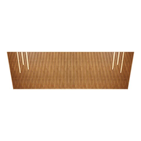 Cabeceira para Cama King Ripada Quarto Manila com Led Nature